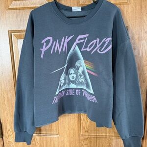 Woman’s Pink Floyd cropped sweatshirt size large